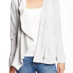 BNCI drape front grey hoodie